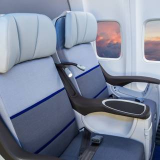 Plane interior wallpaper