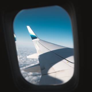 Plane interior wallpaper