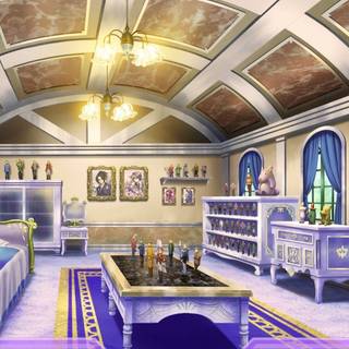 Anime interior wallpaper