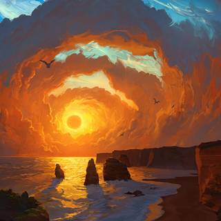 Oil painting 4k wallpaper