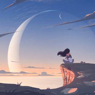 Anime mountain 4k wallpaper