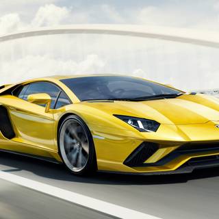 Yellow Lamborghini 4k wallpaper