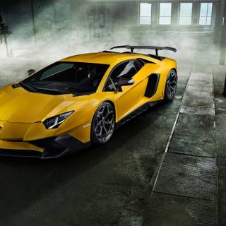 Yellow Lamborghini 4k wallpaper
