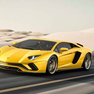 Yellow Lamborghini 4k wallpaper