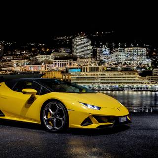 Yellow Lamborghini 4k wallpaper