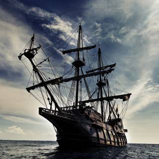 Pirate ship 4k wallpaper