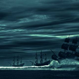 Pirate ship 4k wallpaper