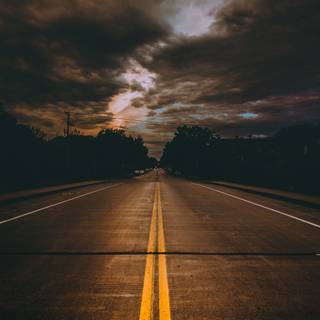 Dark road 4k wallpaper