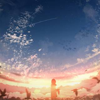 Anime cloud 4k wallpaper