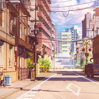 Anime cloud 4k wallpaper