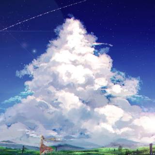 Anime cloud 4k wallpaper