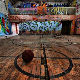 Basketball graffiti wallpaper