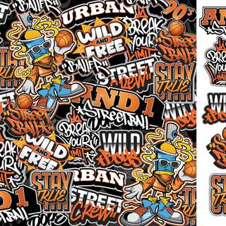 Basketball graffiti wallpaper