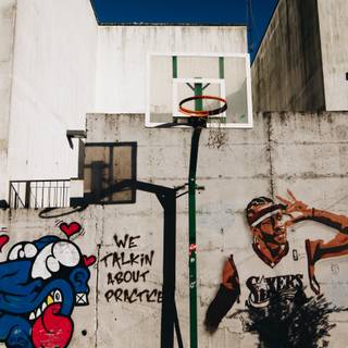 Basketball graffiti wallpaper