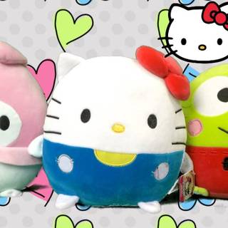 Cute cat Squishmallows wallpaper