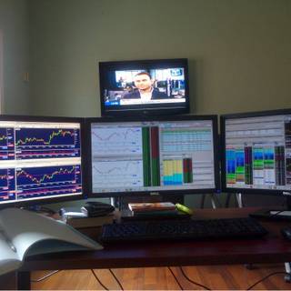 Trading room wallpaper