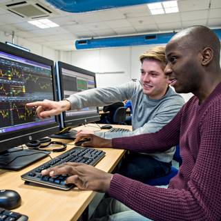 Trading room wallpaper