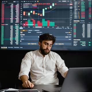 Trading room wallpaper