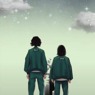 Squid Game poster wallpaper