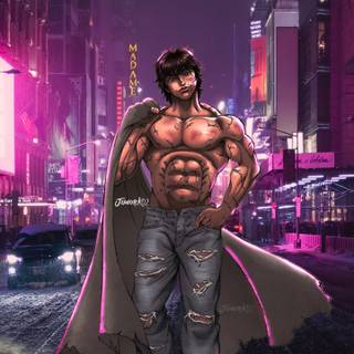 Yujiro Hanma 4k iPhone wallpaper