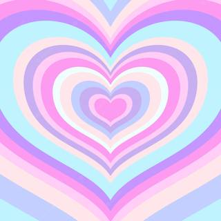 Purple heart preppy wallpaper