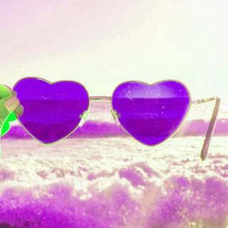 Purple heart preppy wallpaper