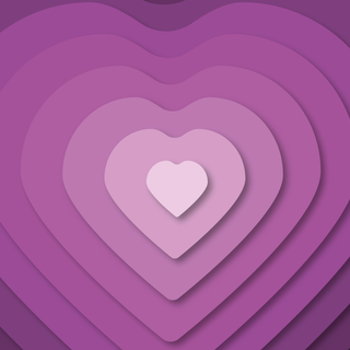 Purple heart preppy wallpaper