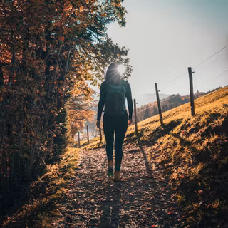 Woman walking wallpaper