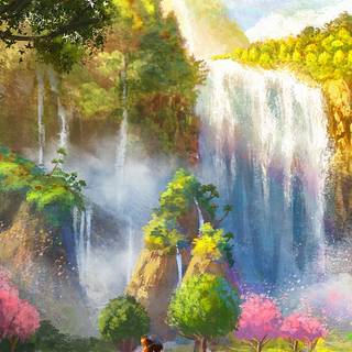 Woman walking wallpaper