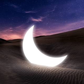 Half moon 4k wallpaper