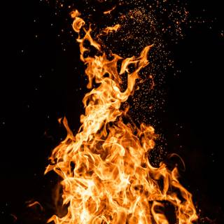 4k phone fire wallpaper