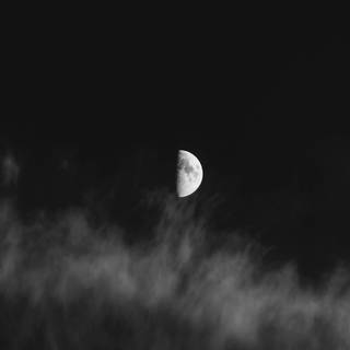 Half moon 4k wallpaper