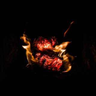 4k phone fire wallpaper