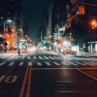 Night street phone wallpaper