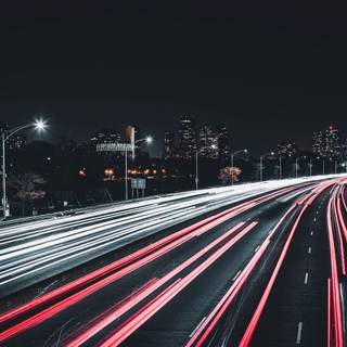 Night street 4k wallpaper