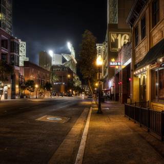 Night street 4k wallpaper