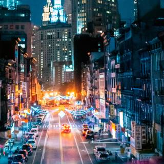 Night street 4k wallpaper