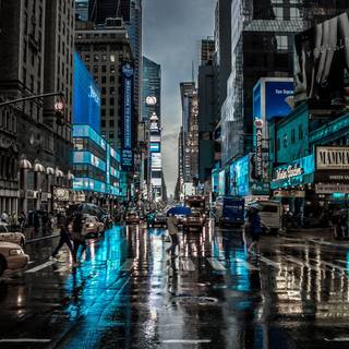 Night street 4k wallpaper