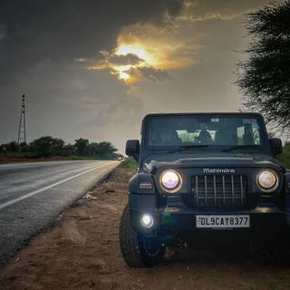 Thar car 4k wallpaper