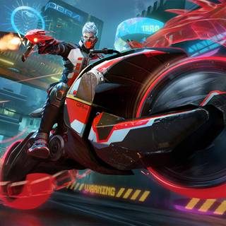 Free Fire motorbike wallpaper