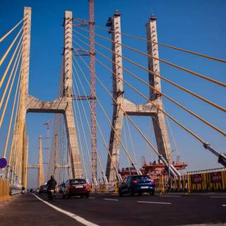 New Zuari Bridge - Cable Bridge wallpaper