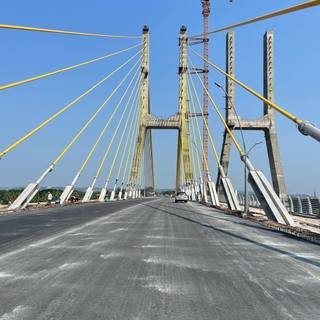 New Zuari Bridge - Cable Bridge wallpaper