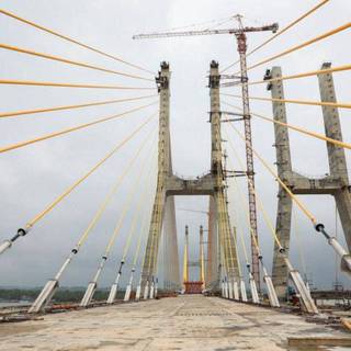 New Zuari Bridge - Cable Bridge wallpaper