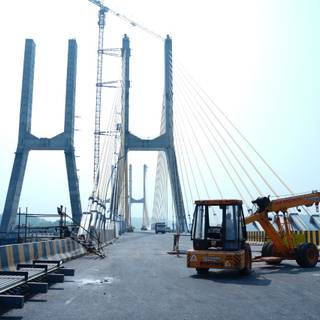 New Zuari Bridge - Cable Bridge wallpaper