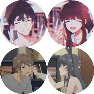 Matching anime icons wallpaper