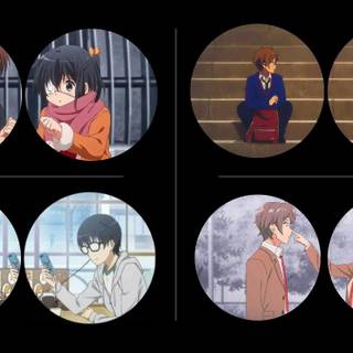 Matching anime icons wallpaper