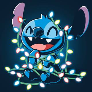 Stitch New Year wallpaper