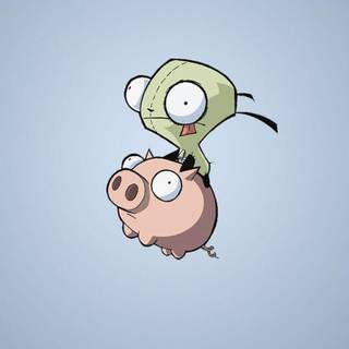 Gir Invader Zim iPhone wallpaper