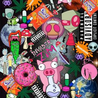 Gir Invader Zim iPhone wallpaper