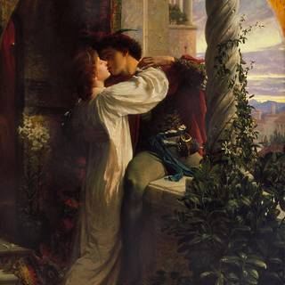 Romeo and Juliet balcony wallpaper